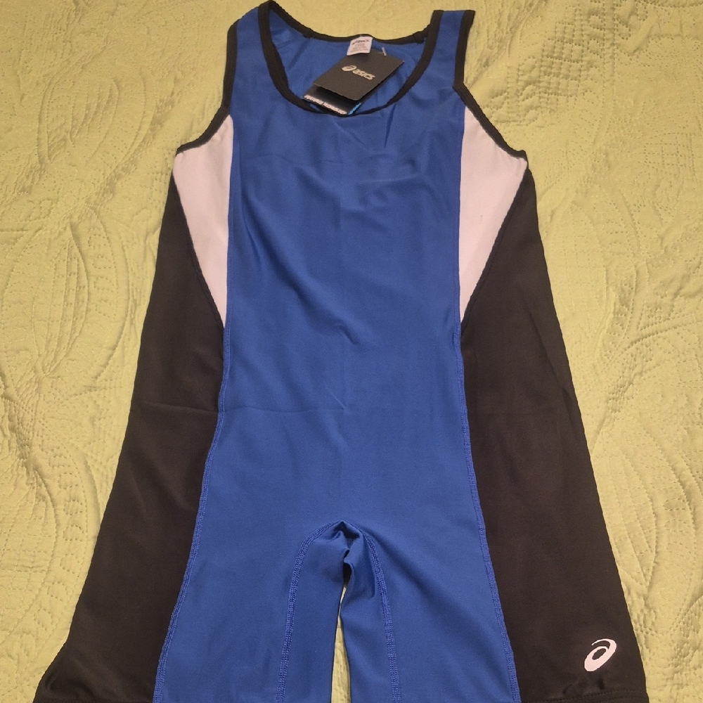 Asics Blue and Black Men's Athletic Singlet